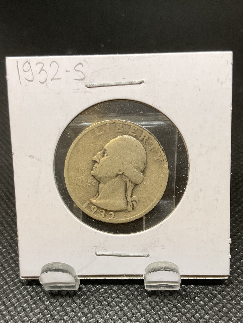 US 1932 S Washington Quarter 25 Cents - 90% Silver Coin